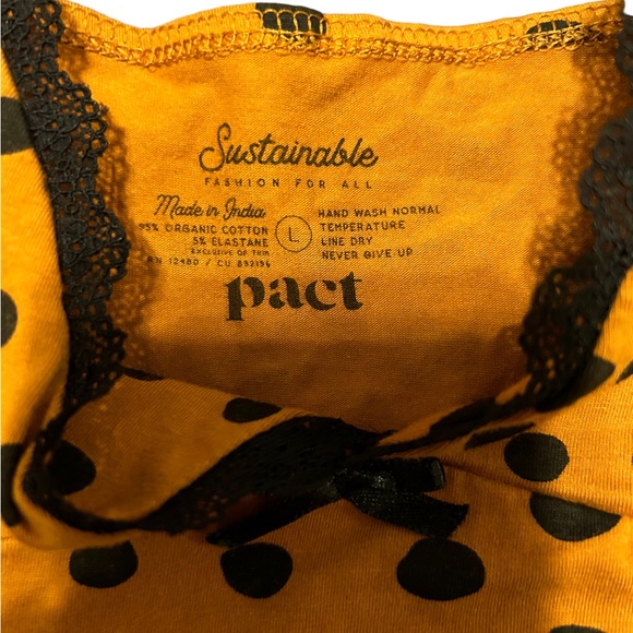 Pact orange and black cami top size large - Picture 4 of 7